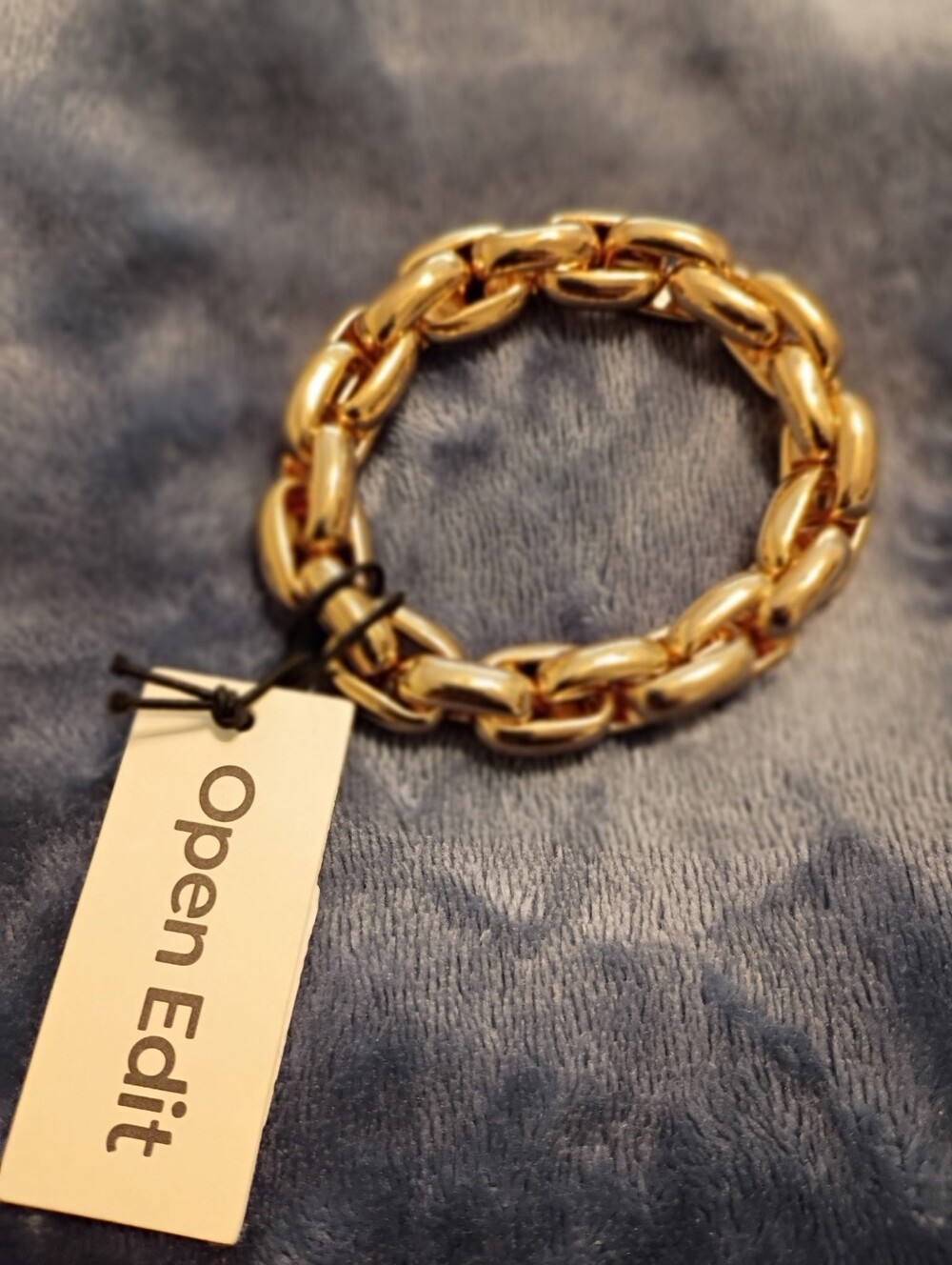 Open Edit Gold Chunky Chain Bracelet